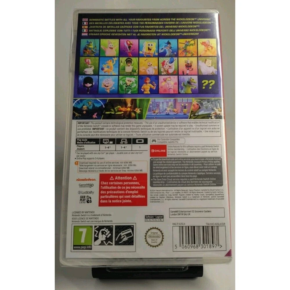Factory Sealed Nickelodeon All-Star Brawl - Nintendo Switch - Download  Only